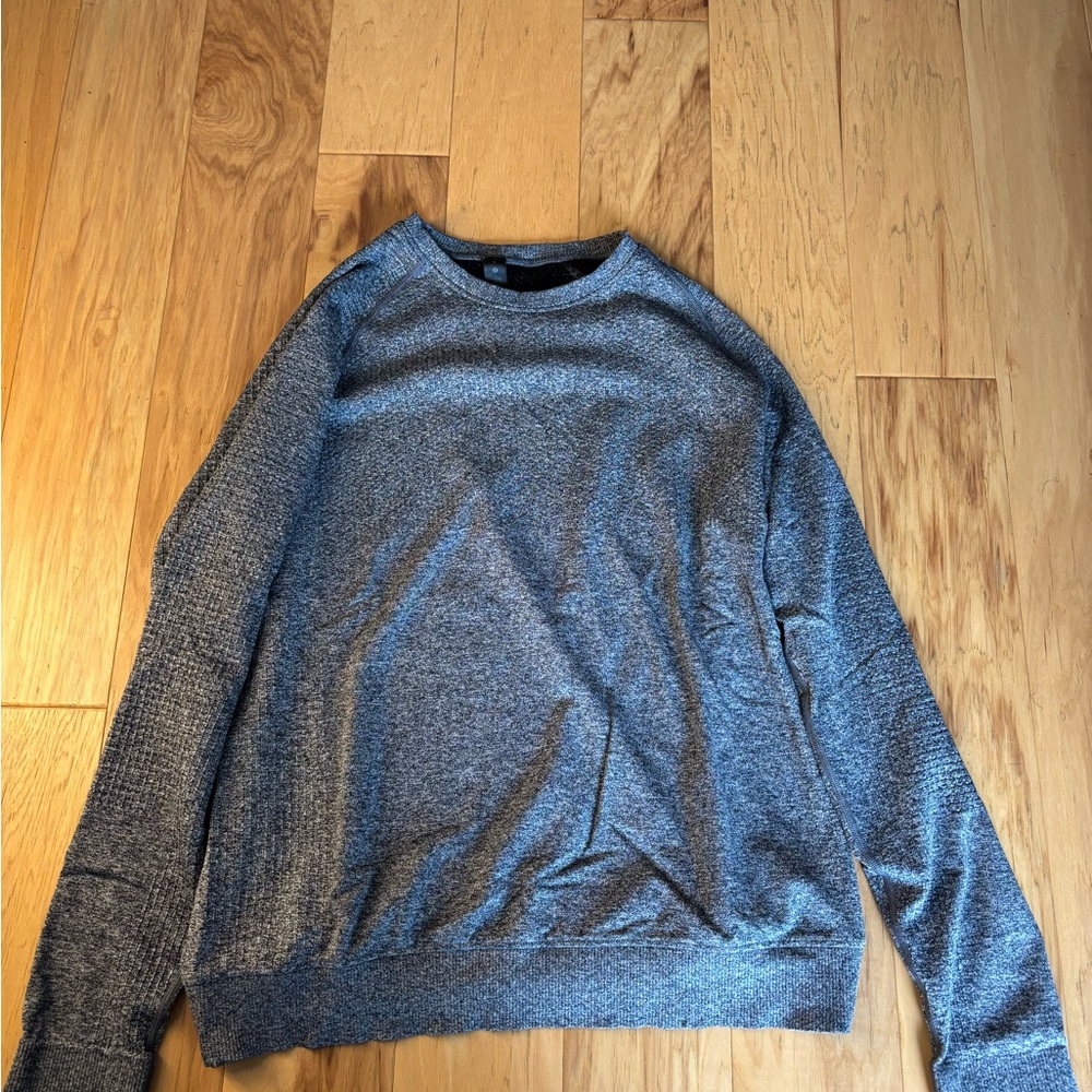 lululemon athletica Men's Heathered Gray Crewneck Sweater
